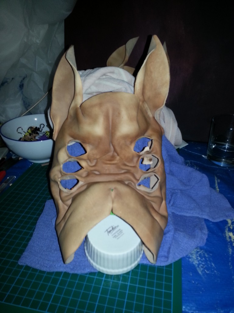 At this stage the leather is still semi-malleable.